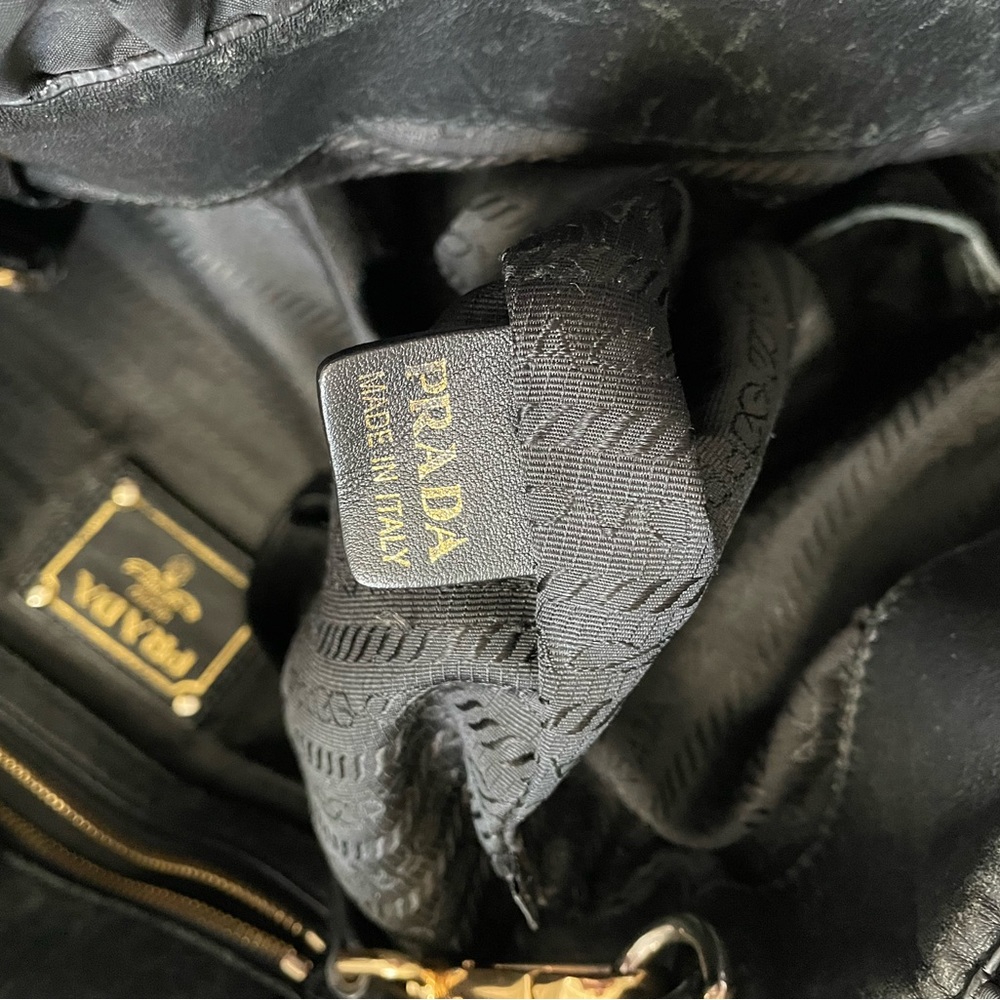 Prada Black Gaufre Tote Bag - Picture 12 of 17